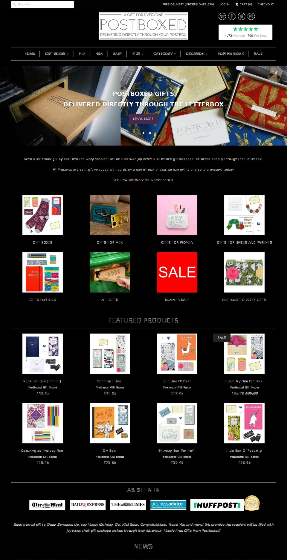 postboxfriendly.com — Shopify storefront screenshot