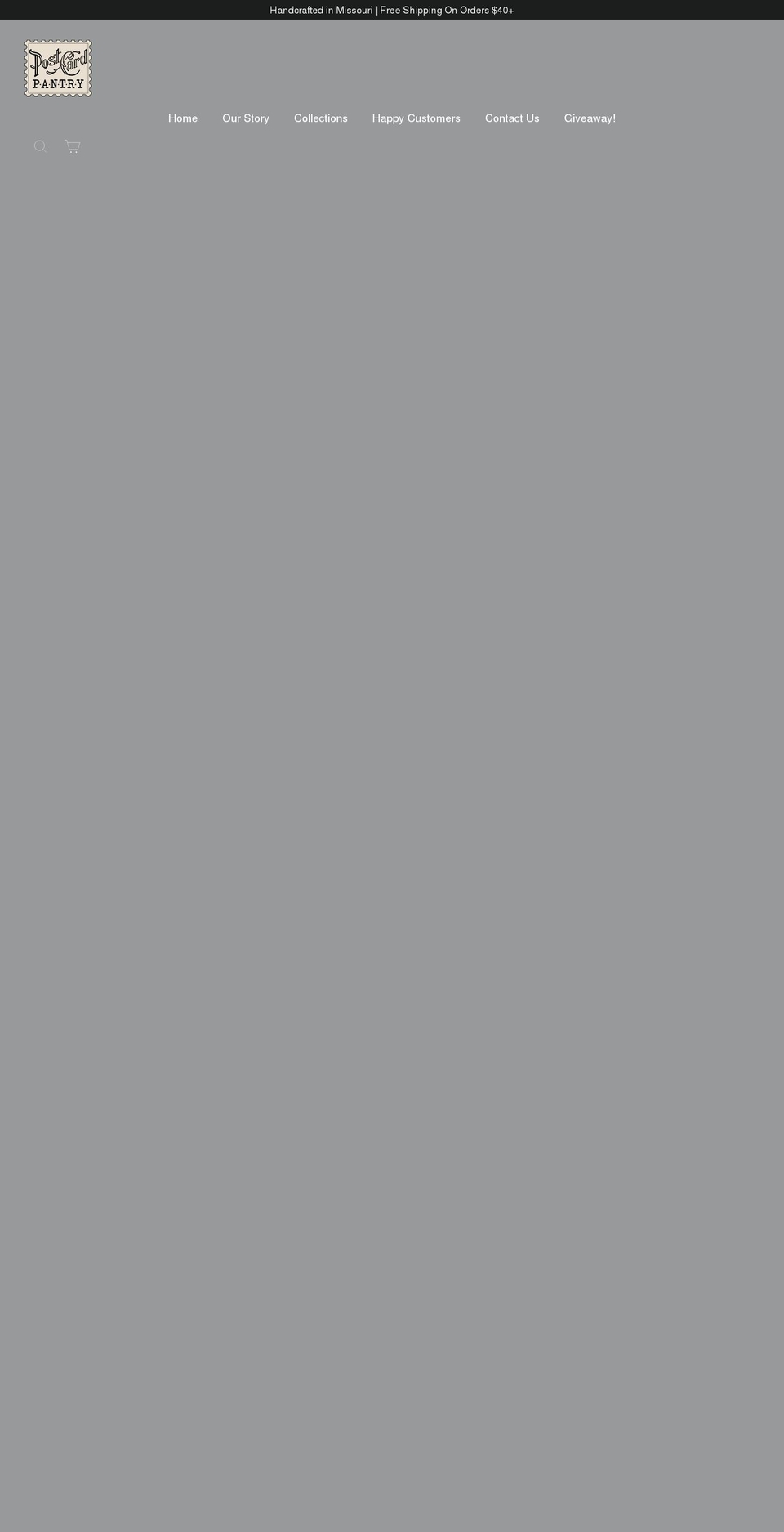 postcardpantry.com shopify website screenshot