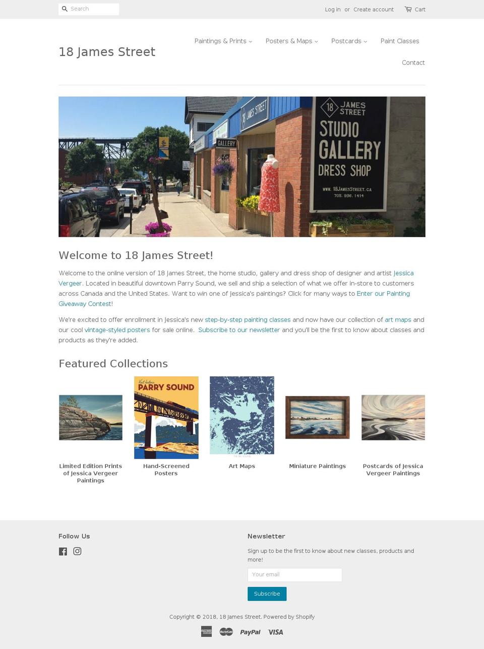 postcardsfromparrysound.com — Shopify storefront screenshot