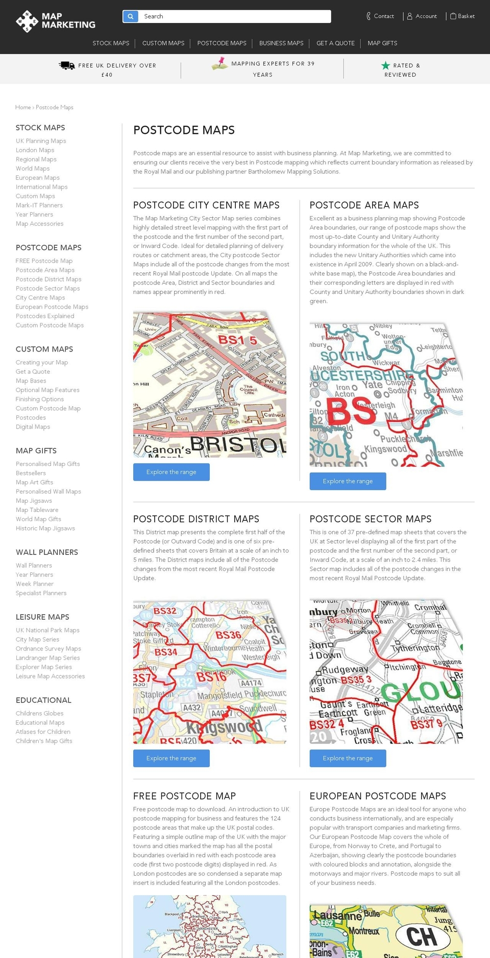 CTA on Homepage slider Shopify theme site example postcode-map.com