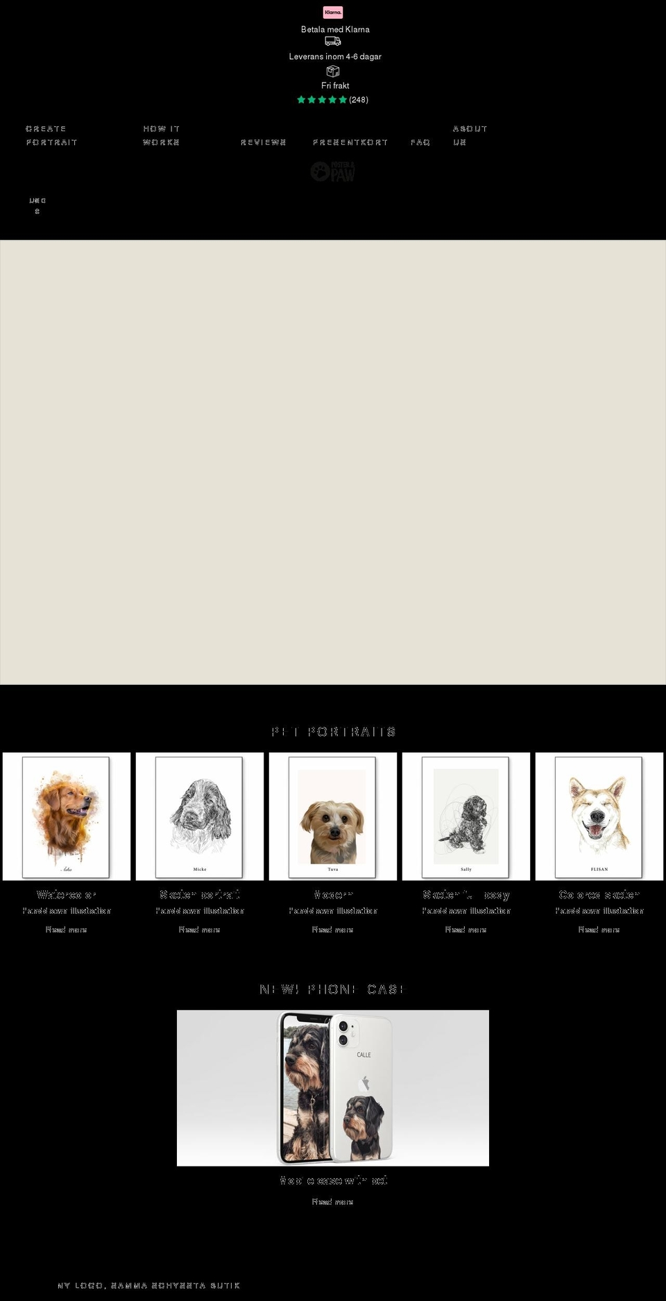 posterandpaw.com shopify website screenshot