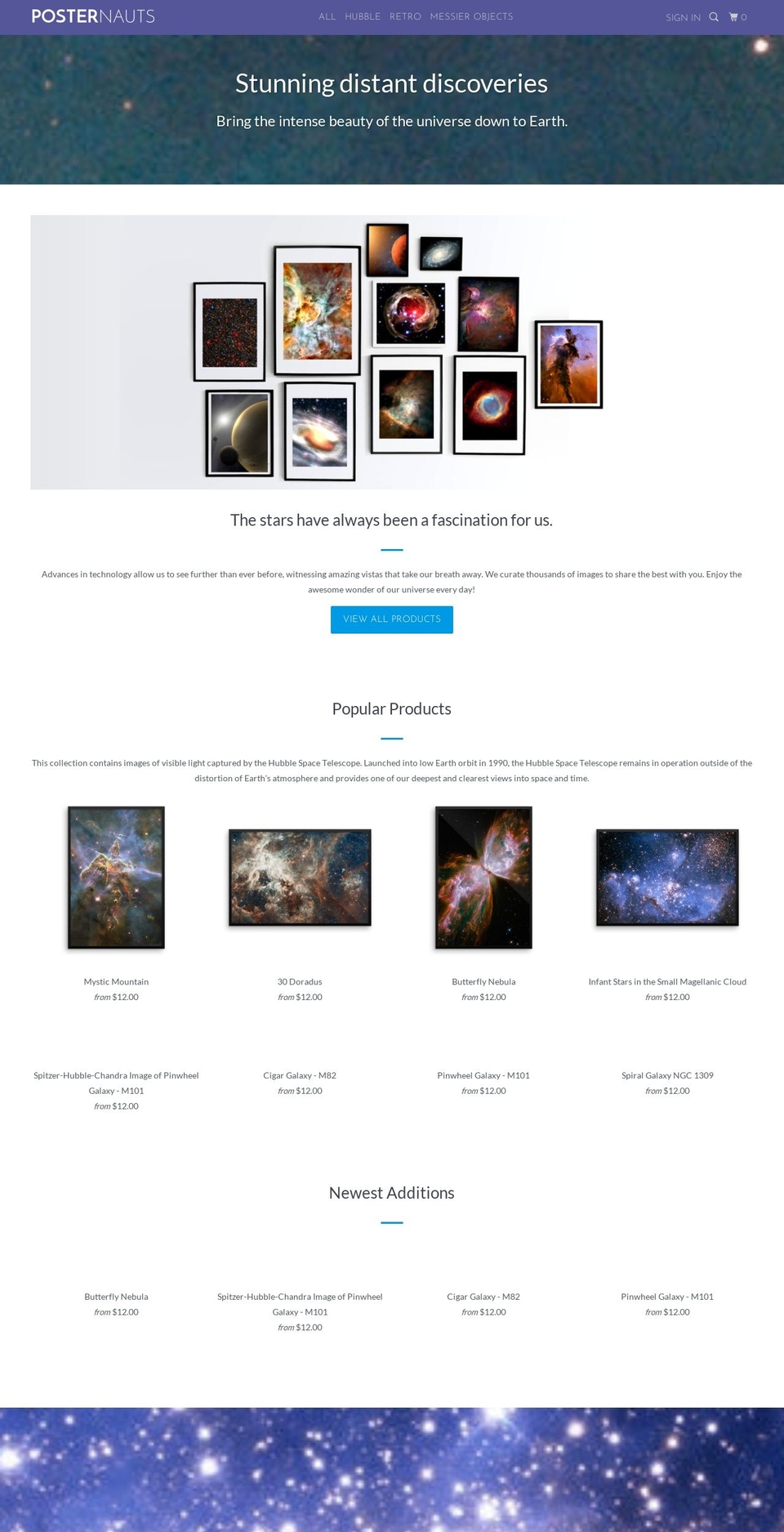 posternauts.com shopify website screenshot