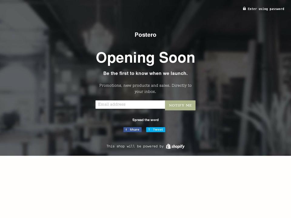 postero.net shopify website screenshot