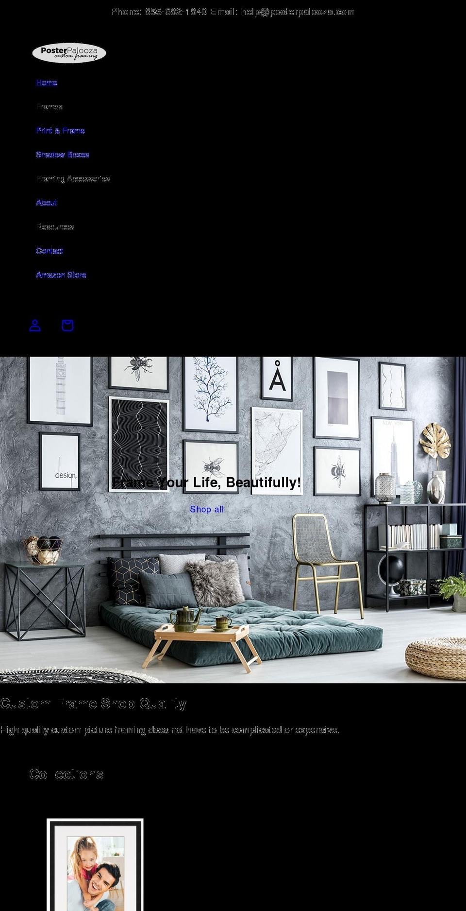 posterpalooza.com shopify website screenshot