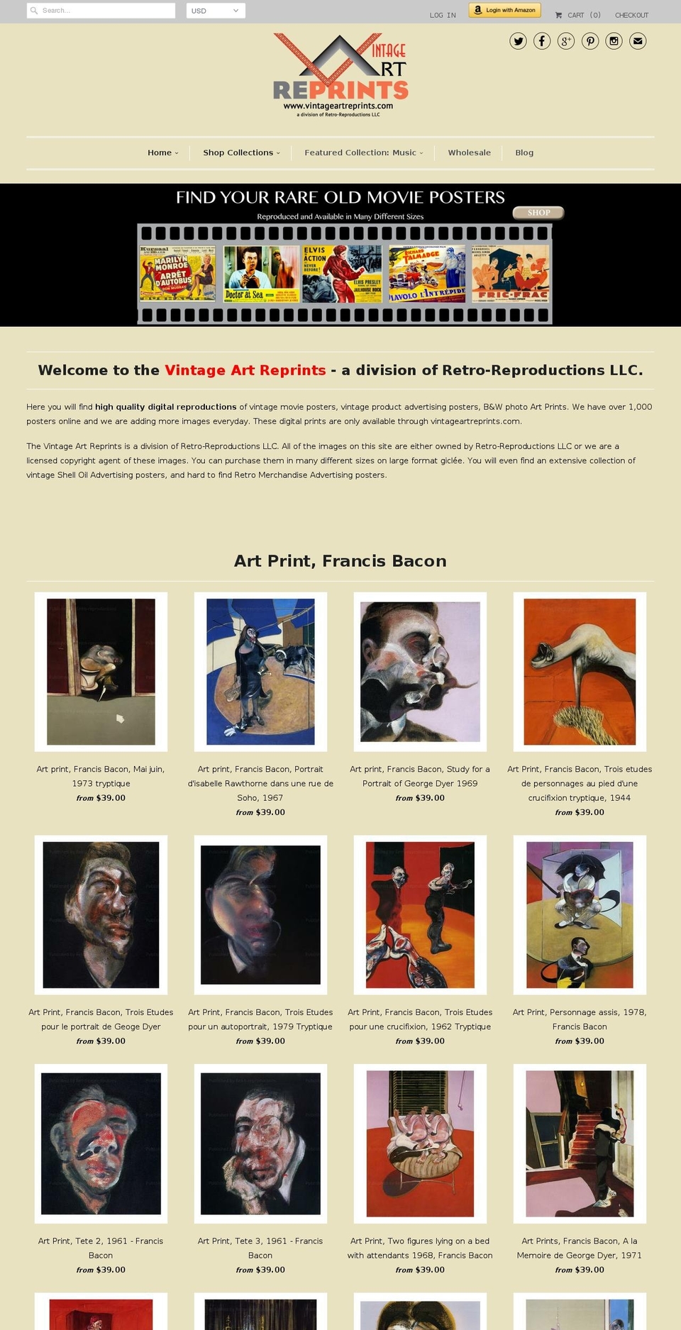 posterweb.net shopify website screenshot