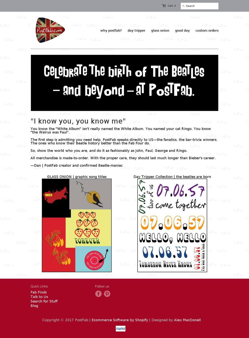 postfab.com shopify website screenshot