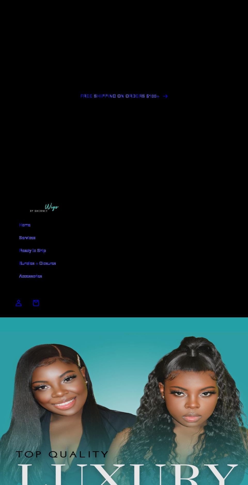 postichewigs.com shopify website screenshot