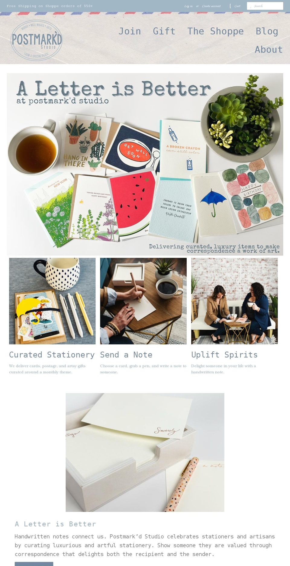 postmarkdstudio.com shopify website screenshot