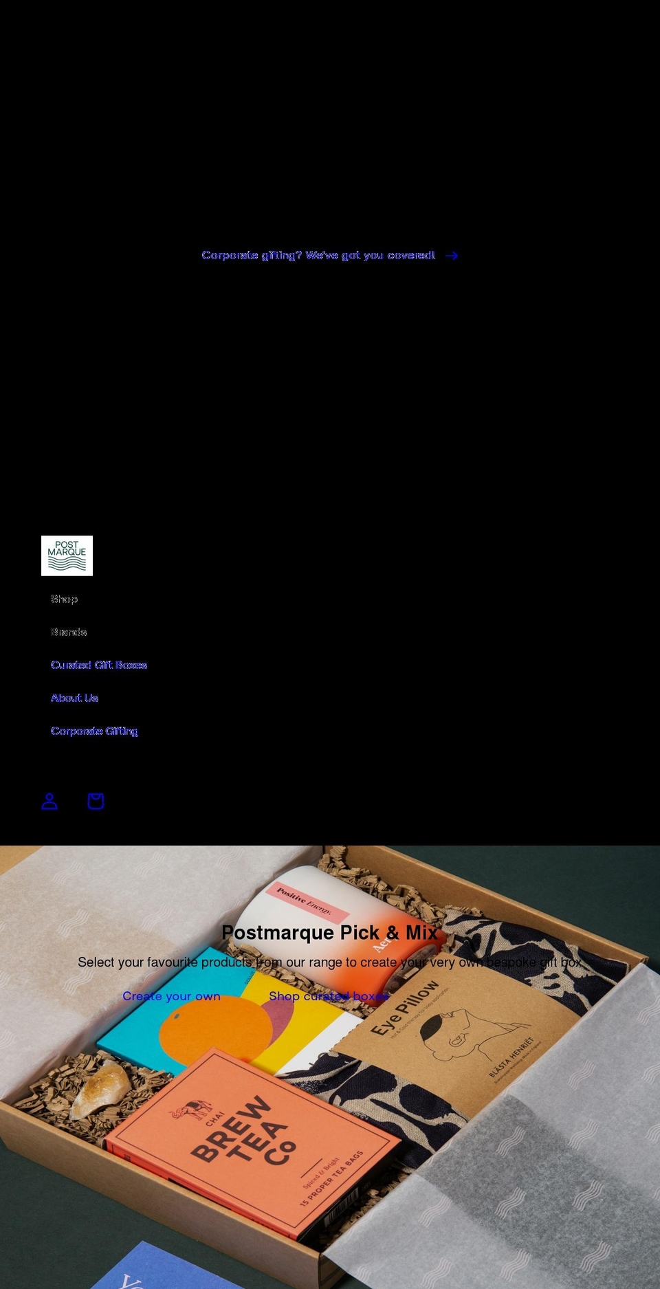 postmarque.uk shopify website screenshot