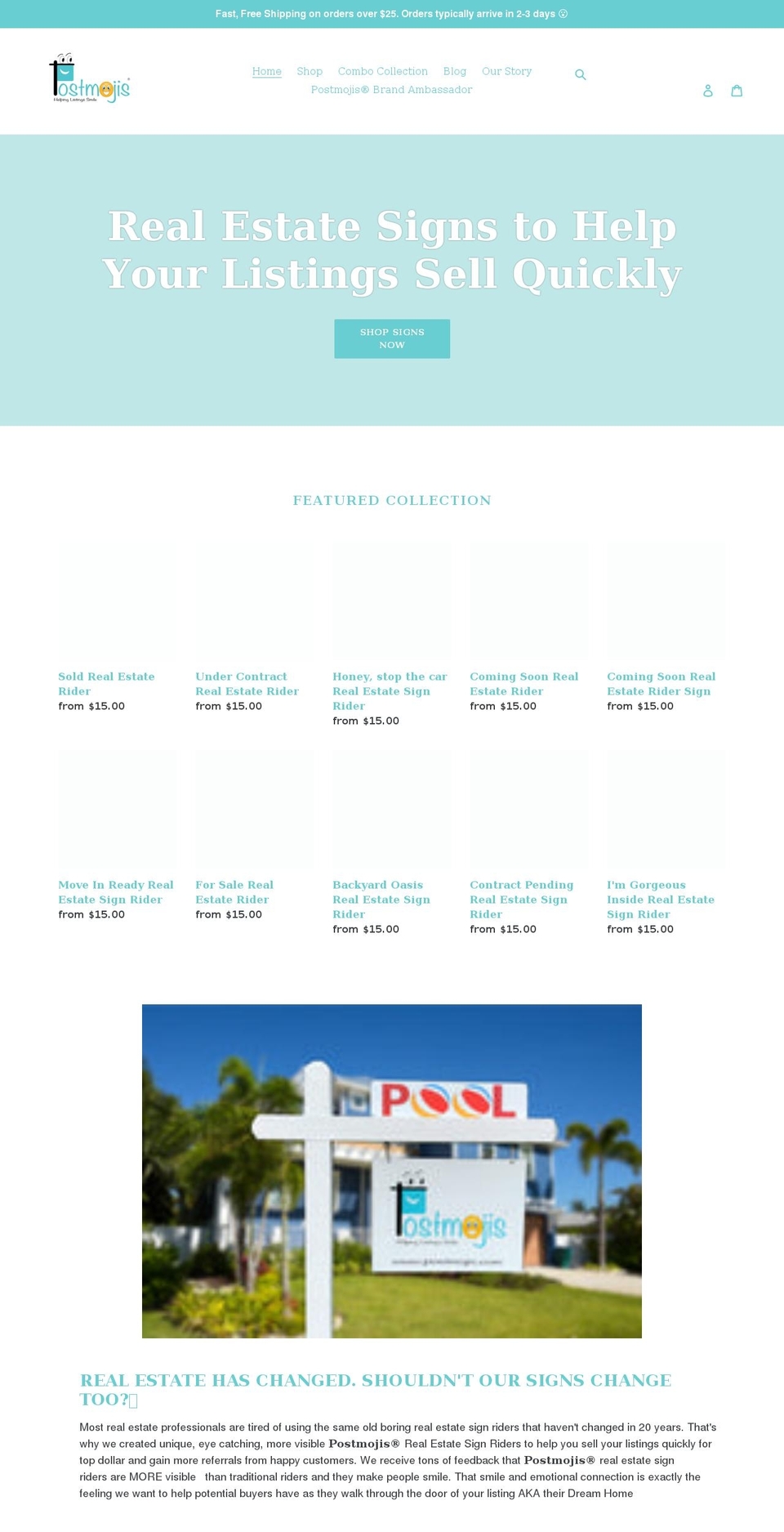 postmojis.com shopify website screenshot