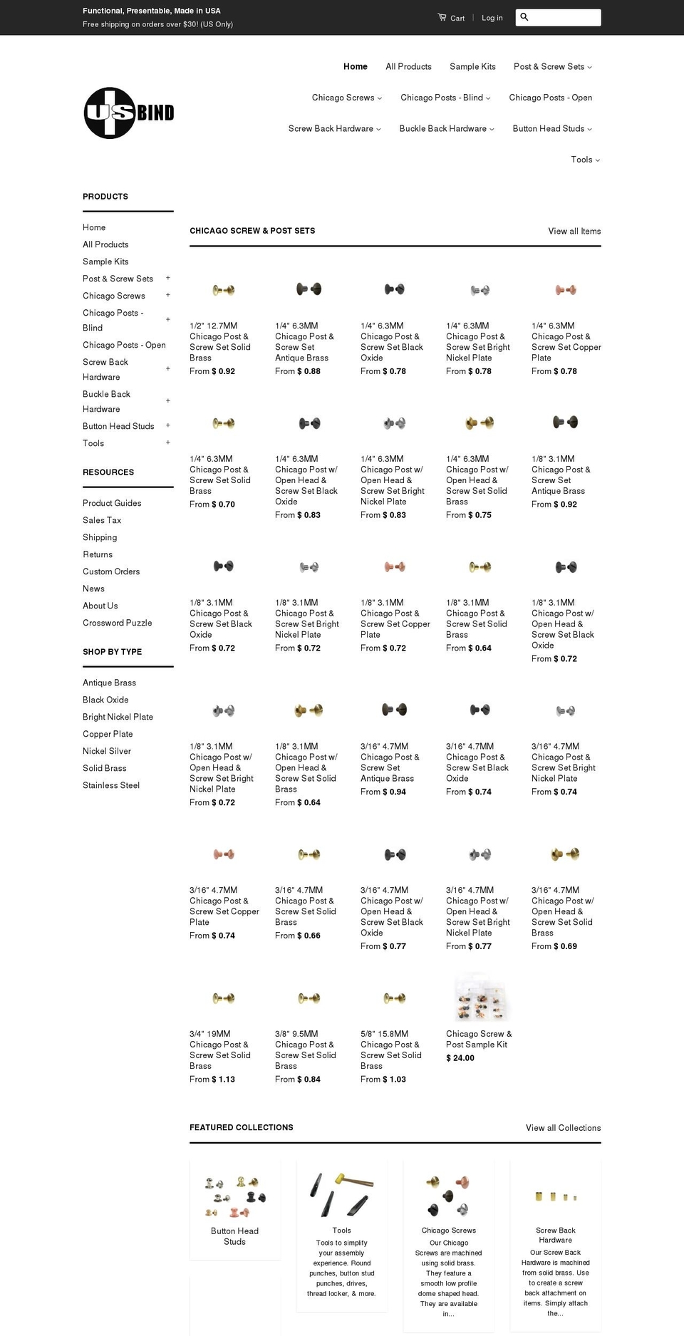 postsandscrews.com shopify website screenshot