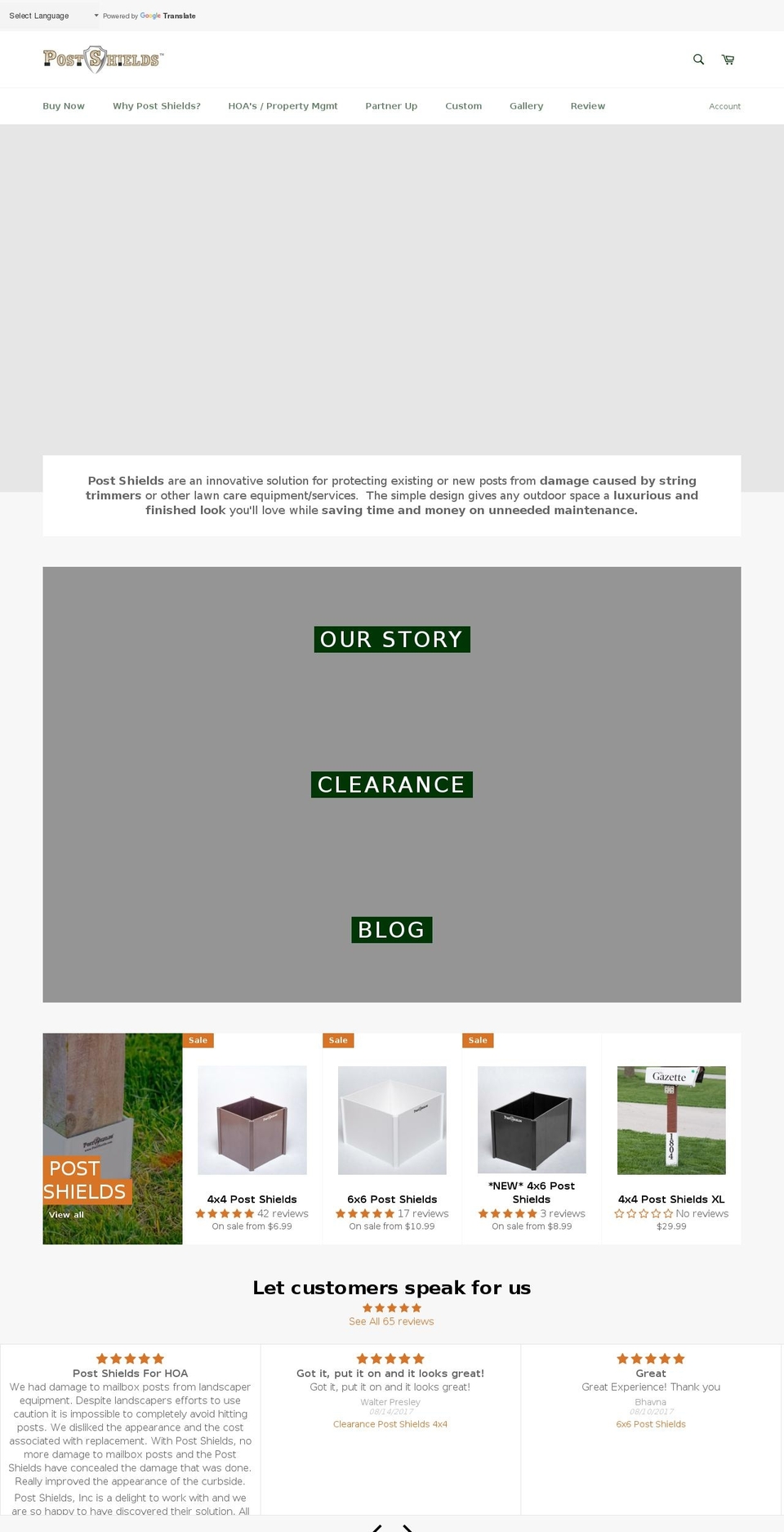 postshields.net shopify website screenshot