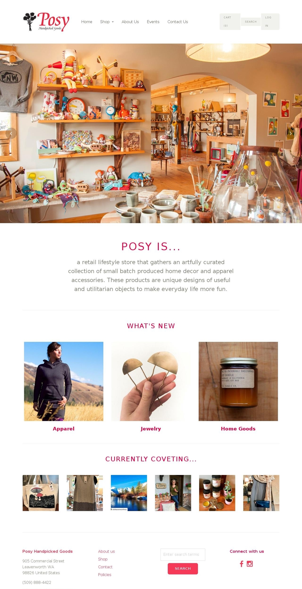 Cypress Shopify theme site example posyhandpicked.com