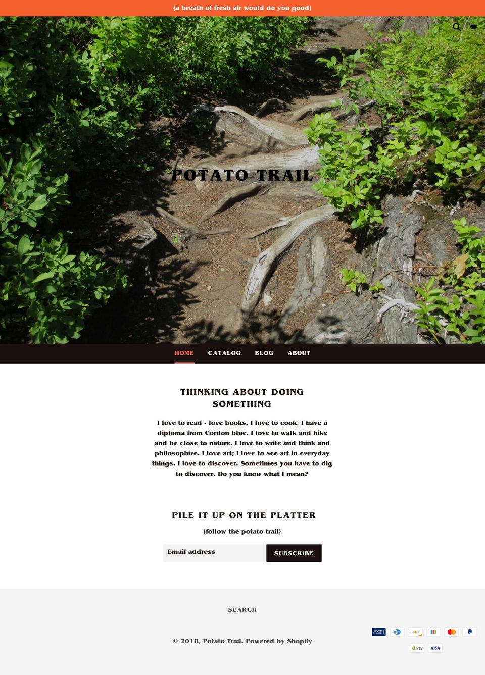 potatotrail.com — Shopify storefront screenshot