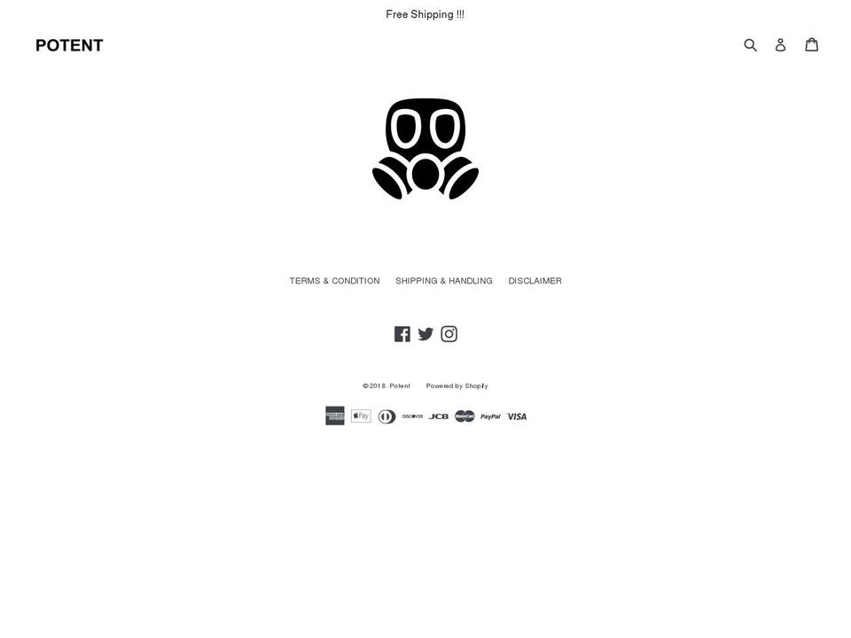 potentatl.com — Shopify storefront screenshot
