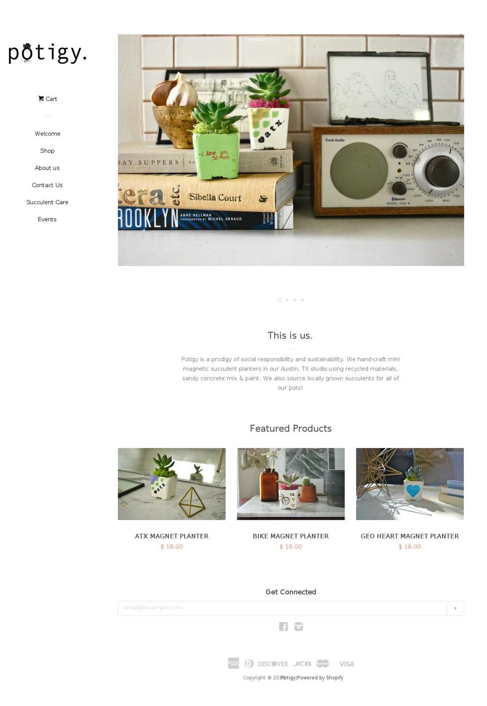 potigyaustin.com — Shopify storefront screenshot