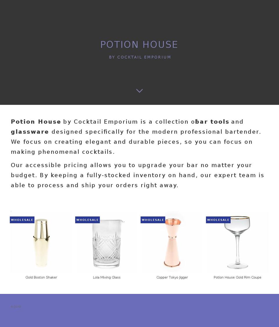 potionhouse.com shopify website screenshot