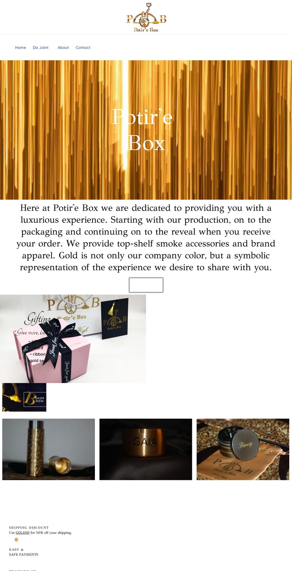 potirebox.com — Shopify storefront screenshot