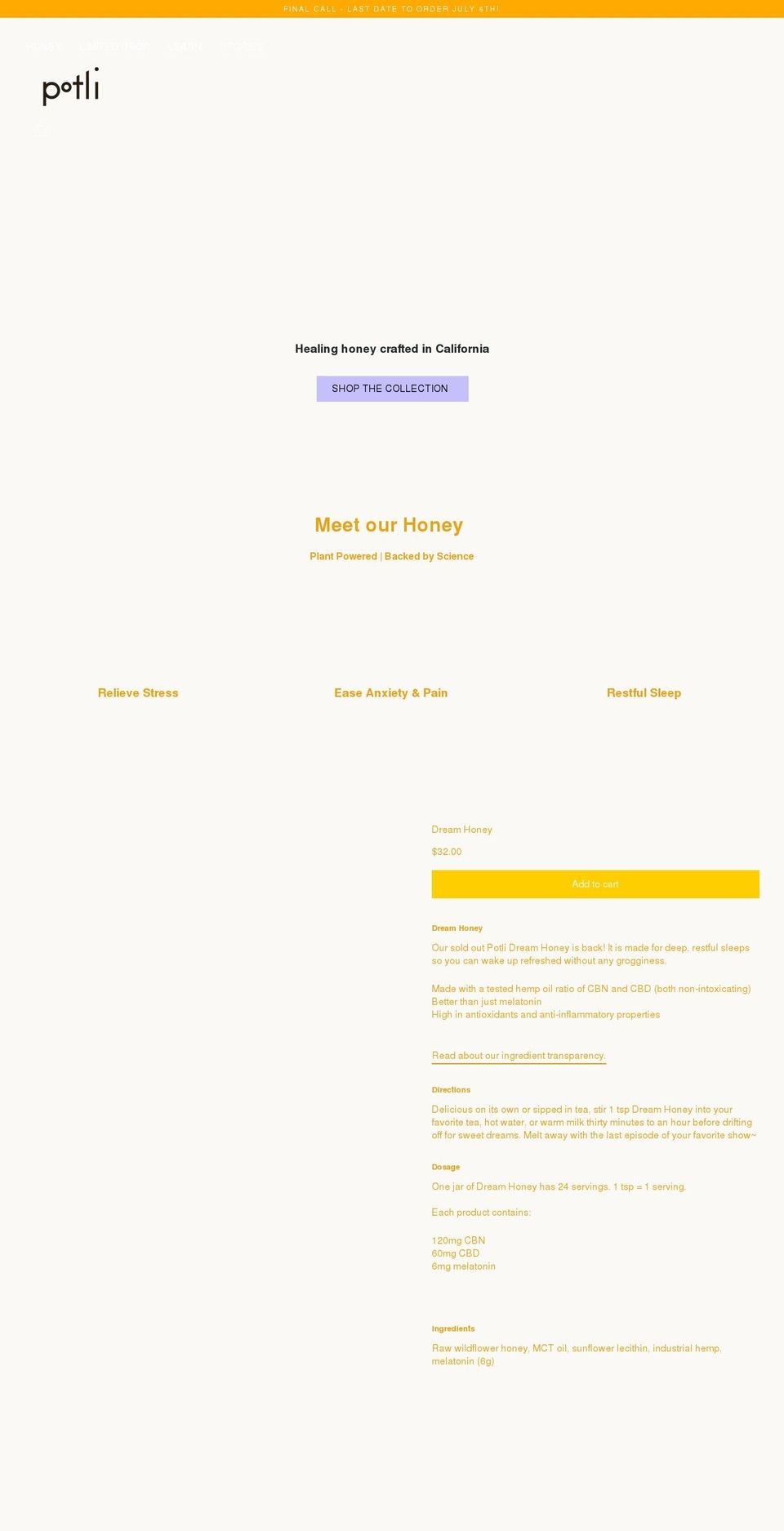 potlishop.com shopify website screenshot