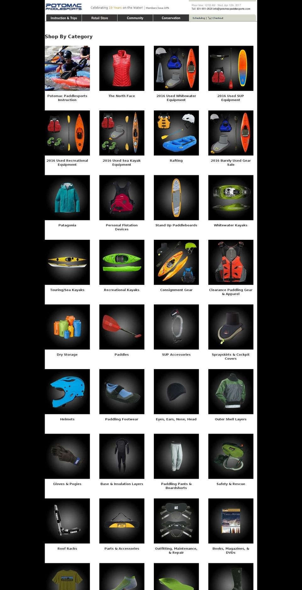 potomacoutfitters.com shopify website screenshot