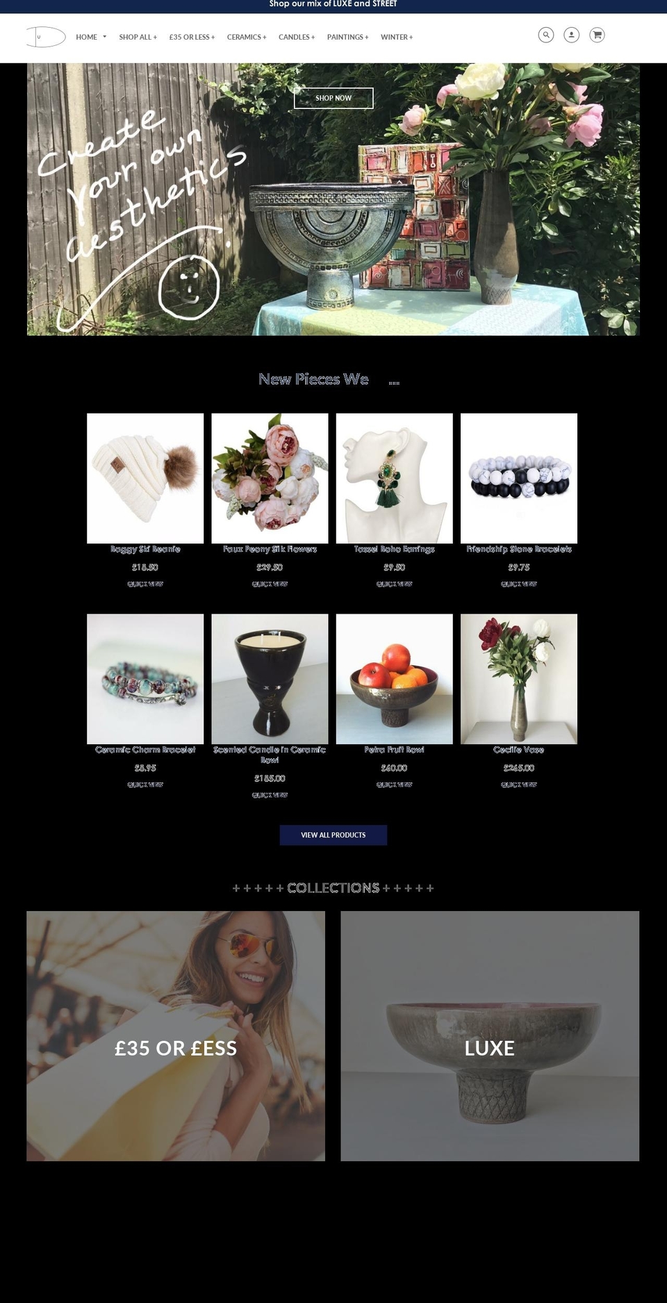 potsandpictures.com — Shopify storefront screenshot