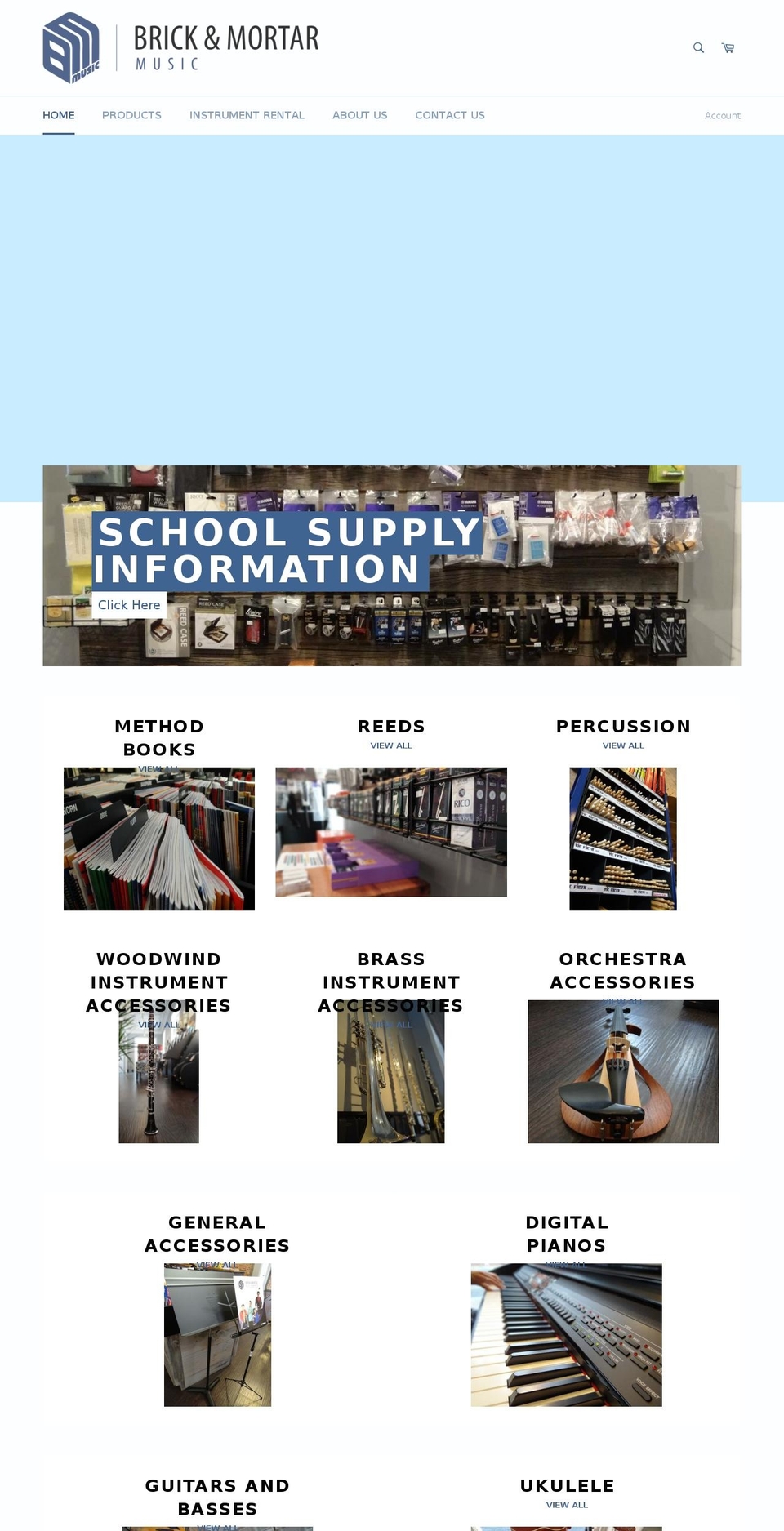 potsdammusicstore.com — Shopify storefront screenshot