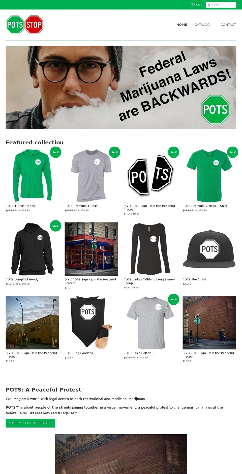 potsstop.com — Shopify storefront screenshot