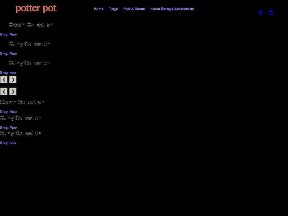 potterpotdubai.com shopify website screenshot