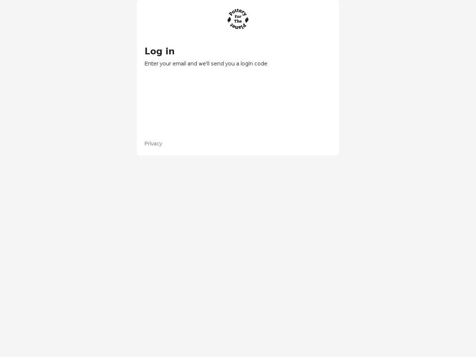 potteryfortheplanetwholesale.com shopify website screenshot