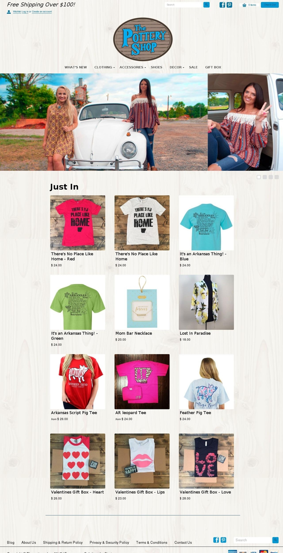 potteryshop.net shopify website screenshot