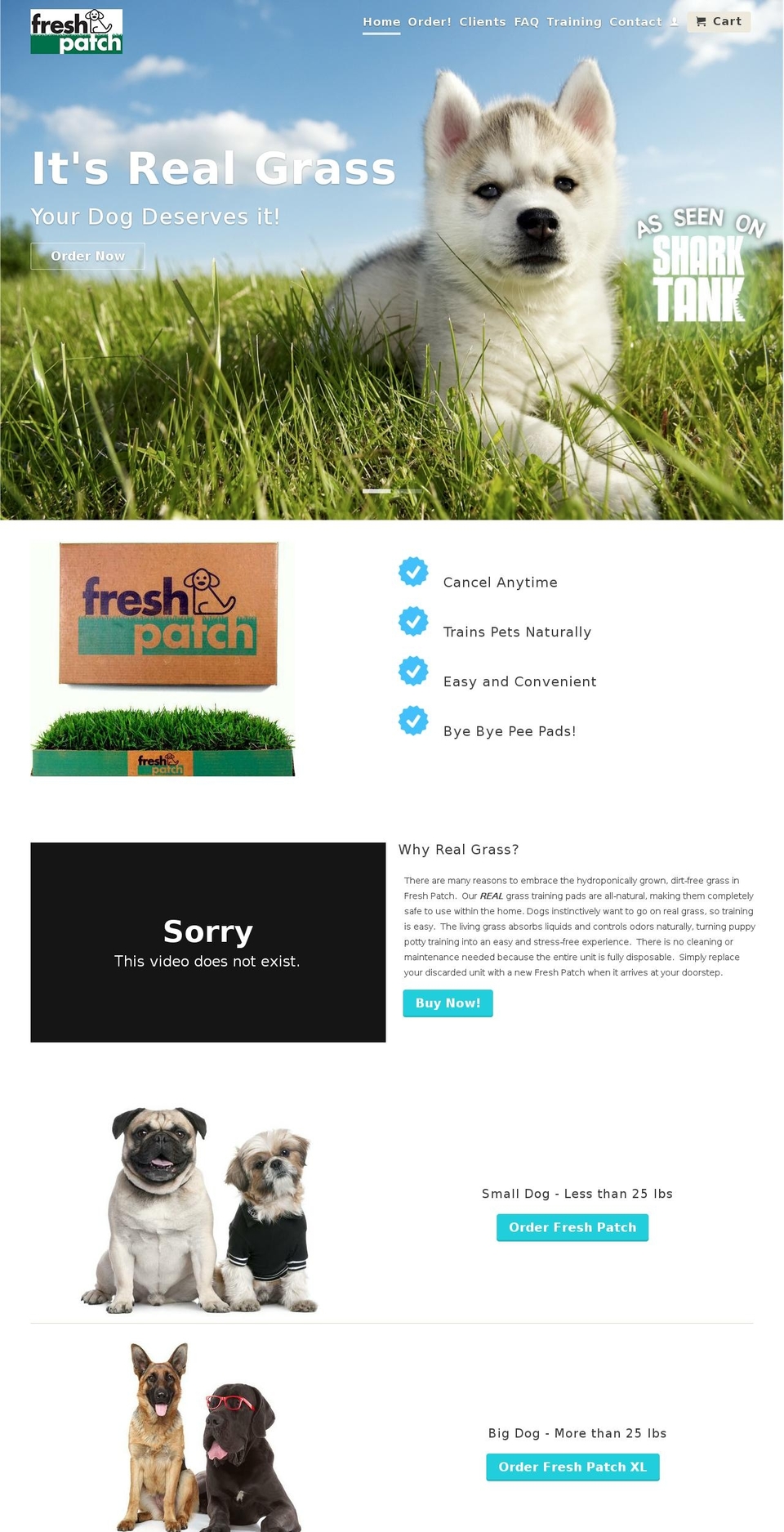 pottygrass.com shopify website screenshot