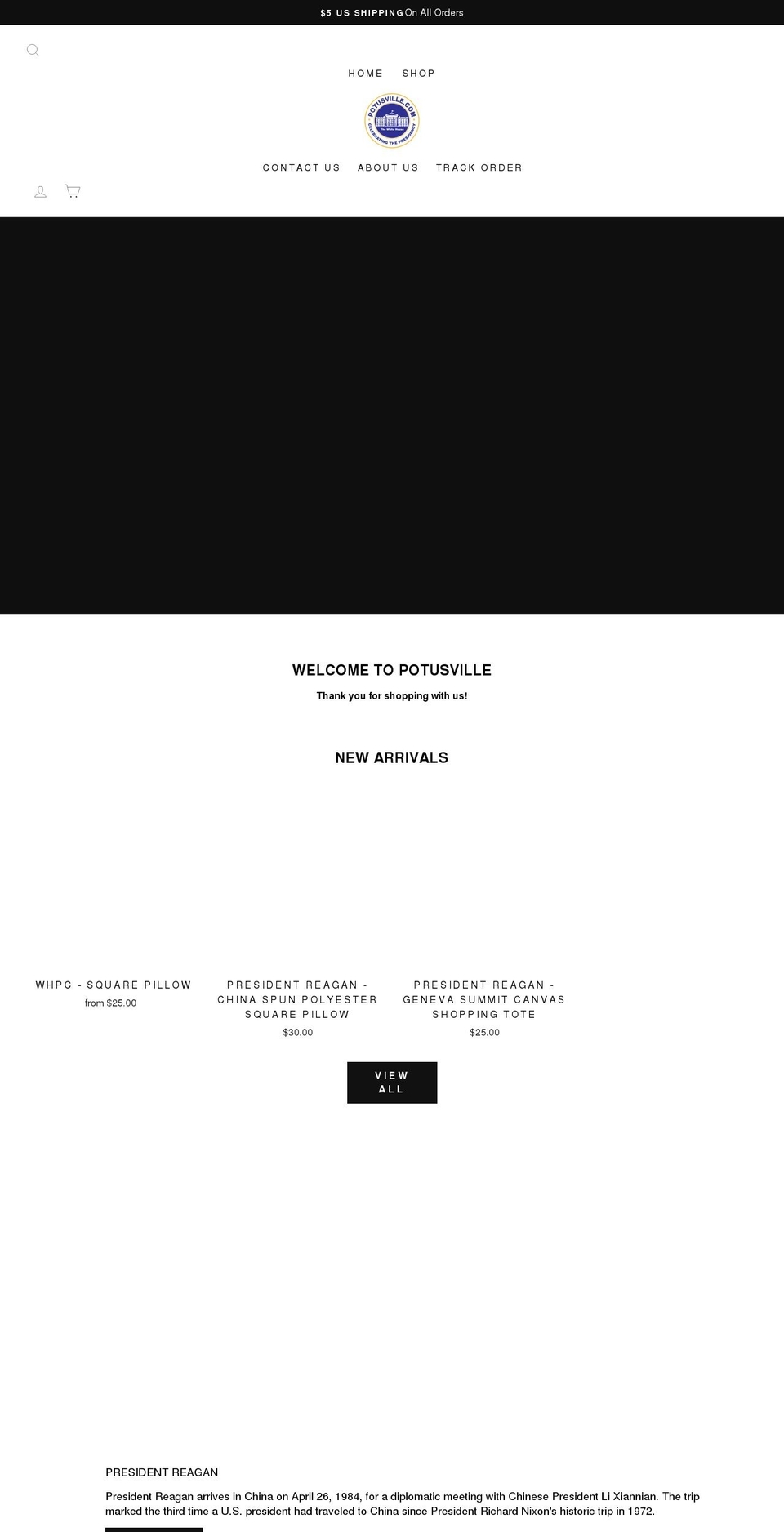 potusville.com — Shopify storefront screenshot