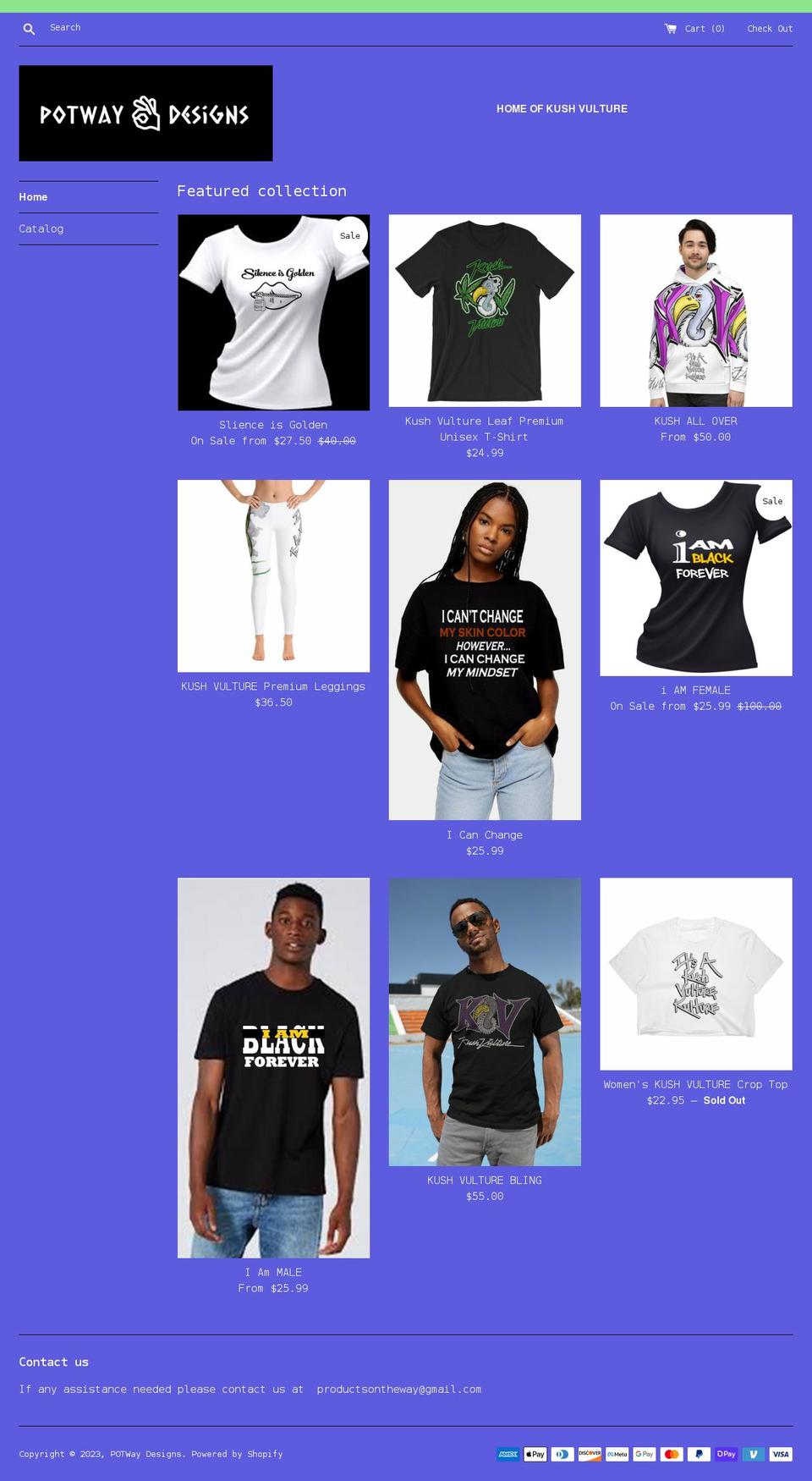 potwaydesigns.com shopify website screenshot