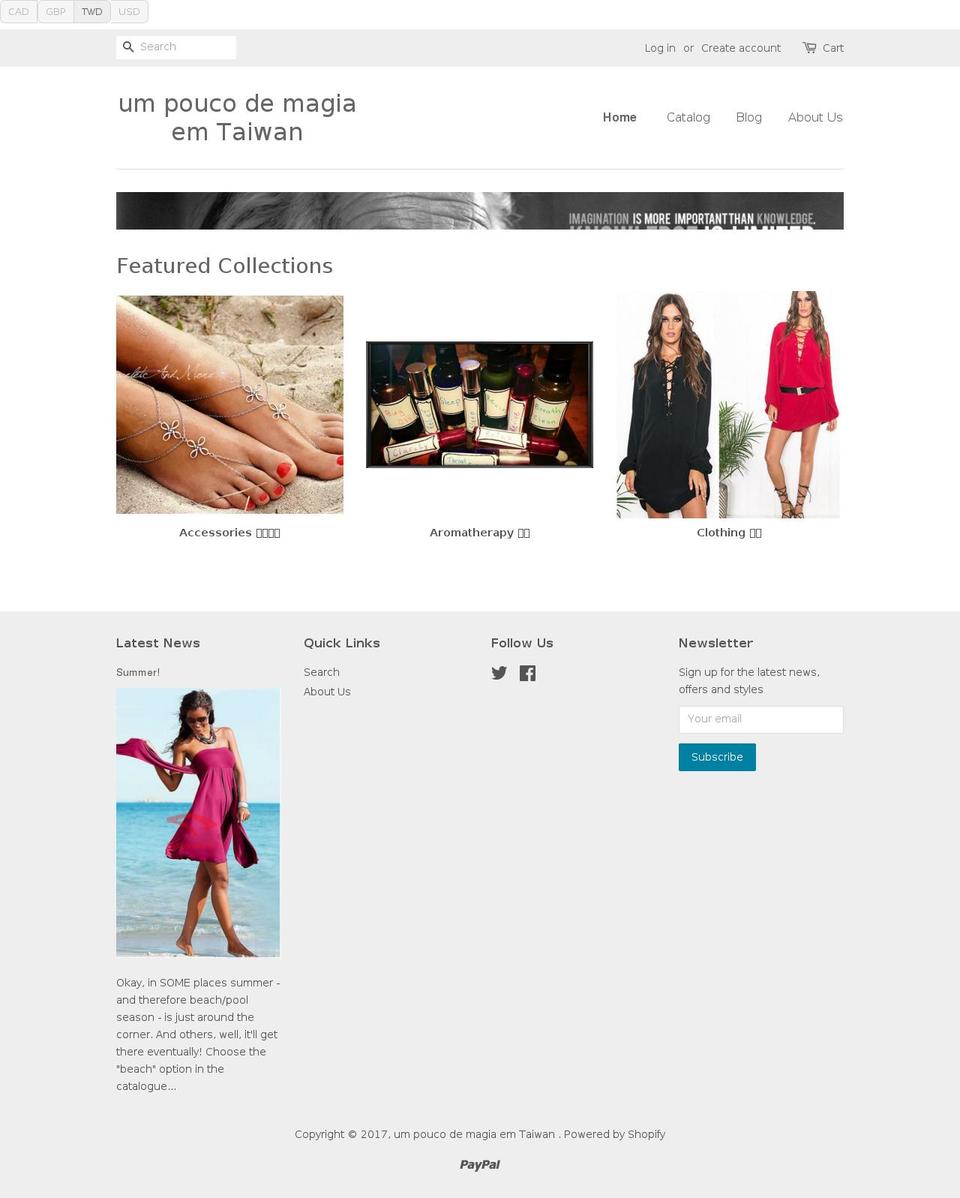 poucodemagia.com shopify website screenshot