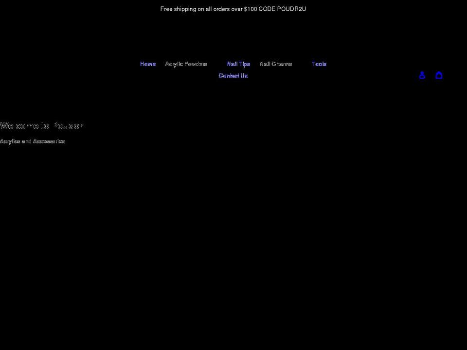 poudor.com shopify website screenshot
