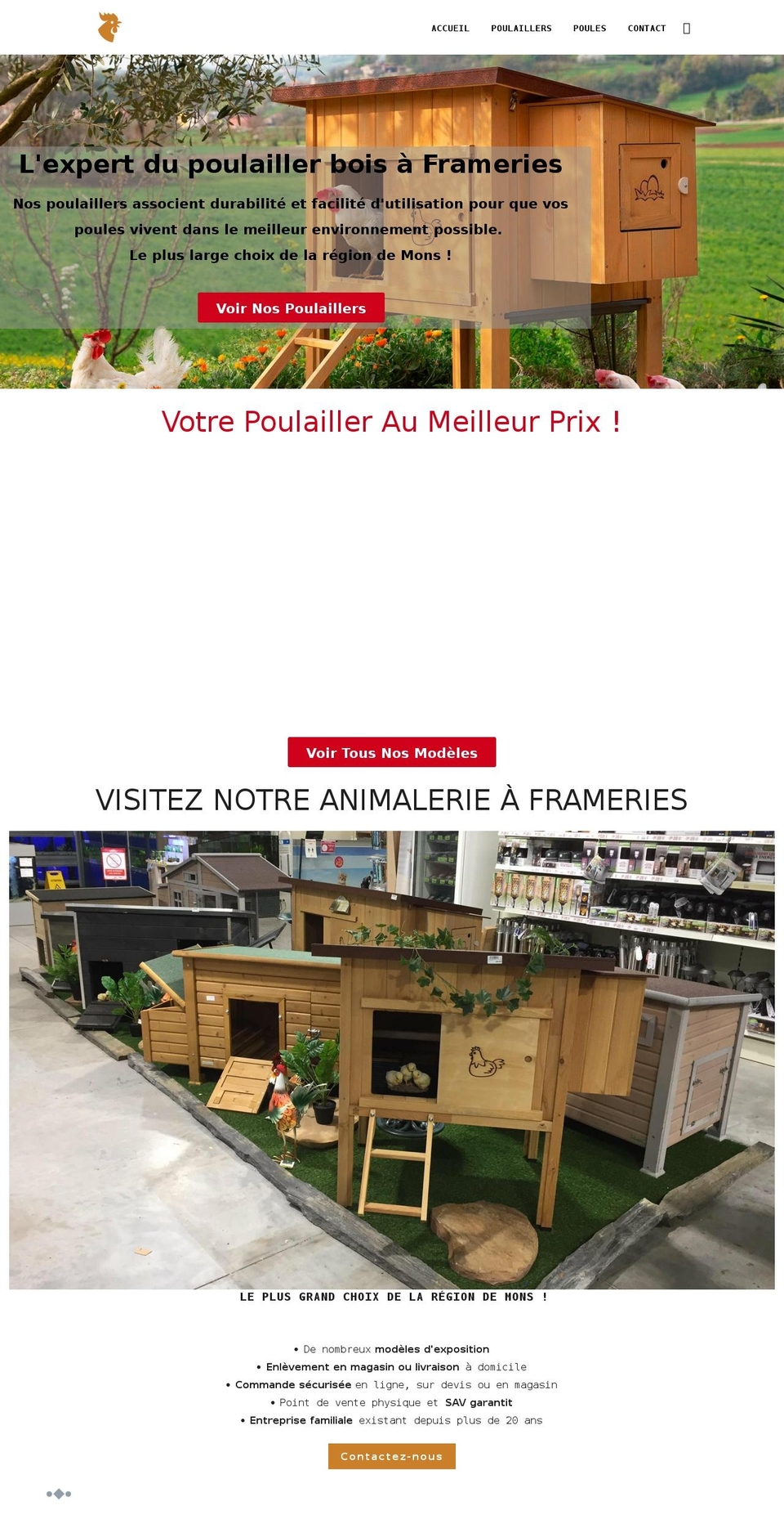 poulailler-bois.shop shopify website screenshot