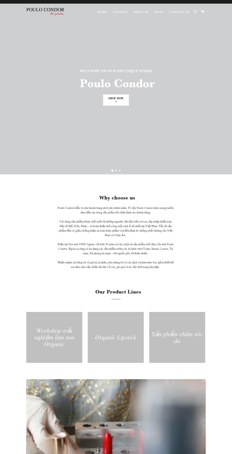 poulocondor.com — Shopify storefront screenshot