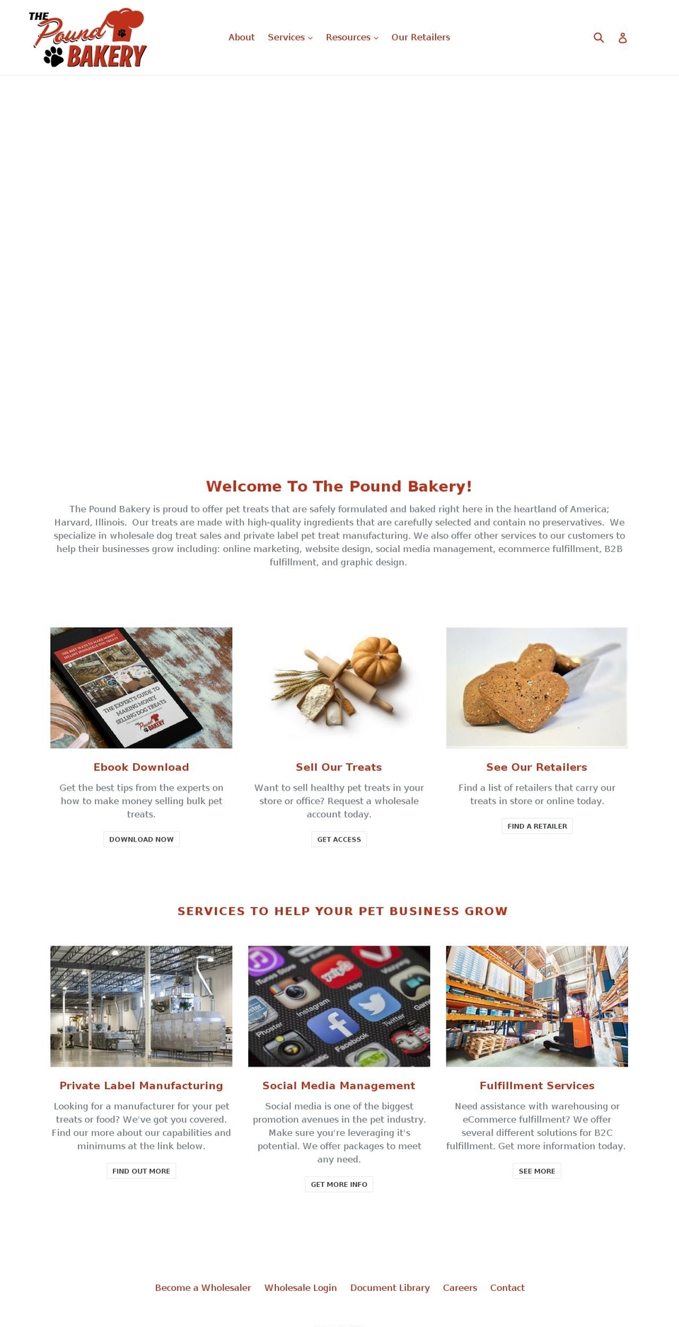 poundbakery.com — Shopify storefront screenshot