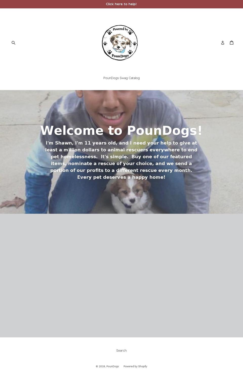 poundogs.com — Shopify storefront screenshot