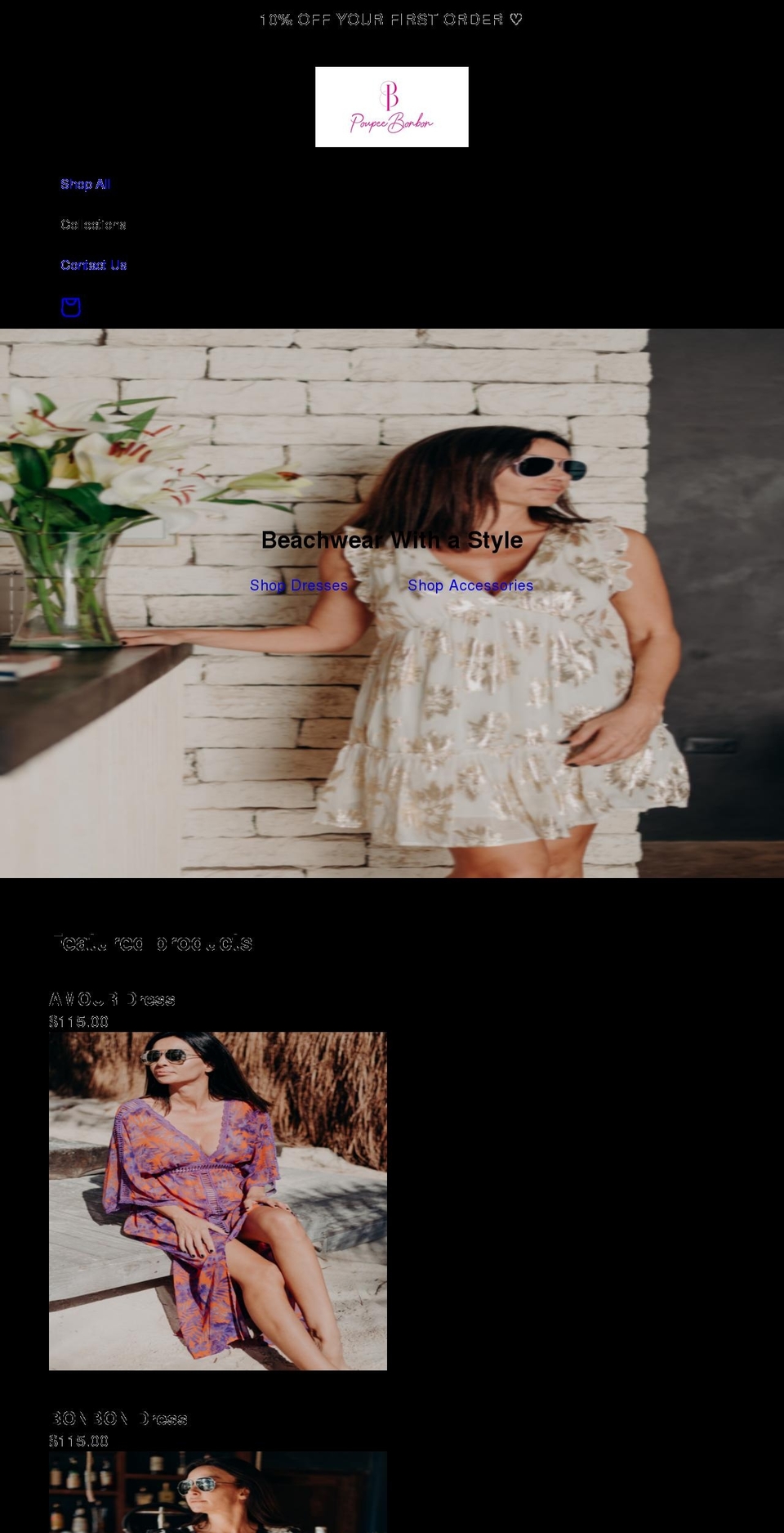 poupeebonbon.com shopify website screenshot