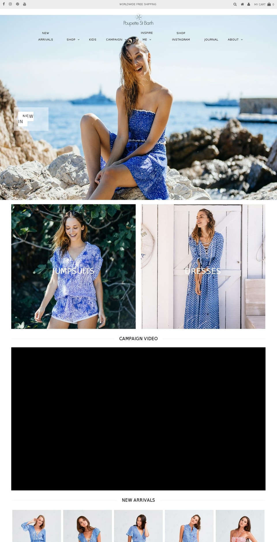 New 2018 Poupette St Barth Shopify theme site example poupettestbarth.biz