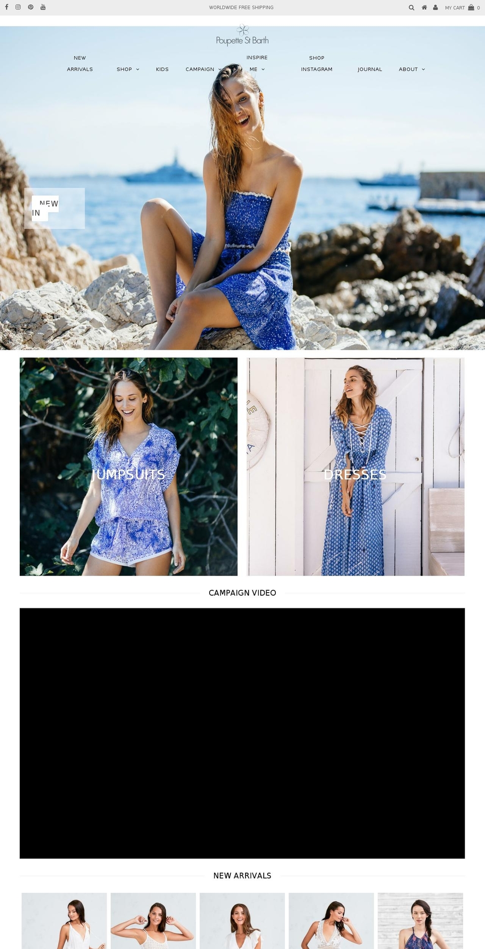 New 2018 Poupette St Barth Shopify theme site example poupettestbarth.net