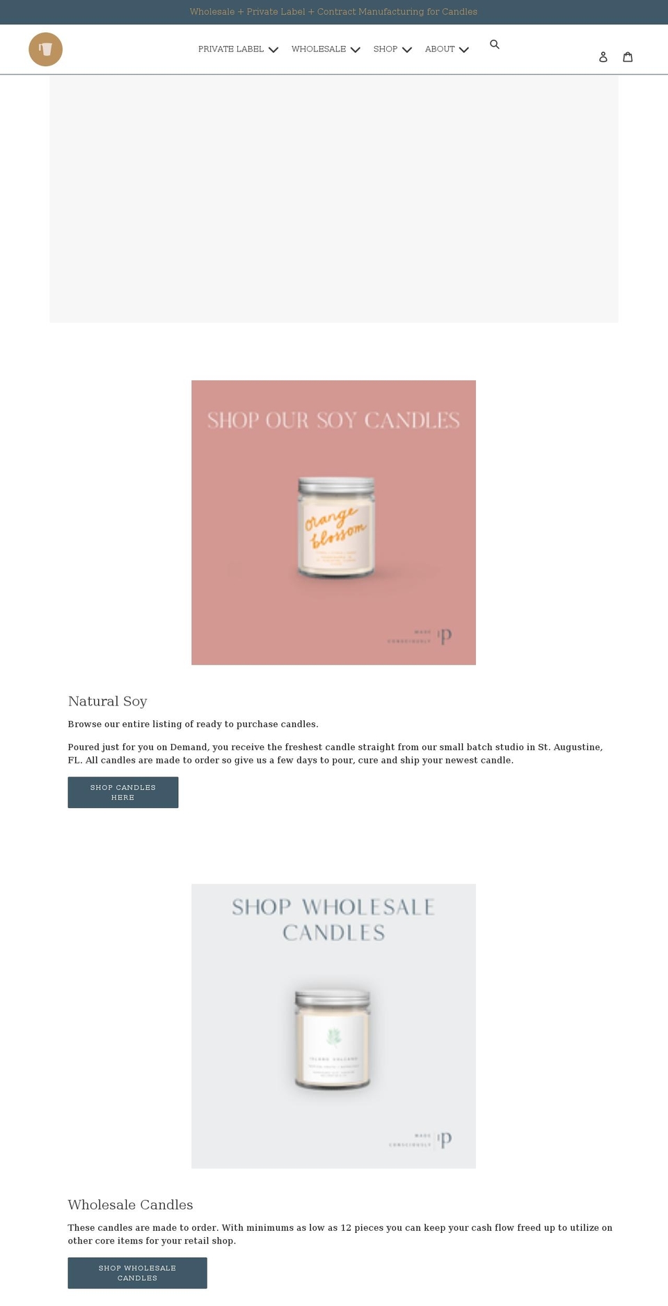 pouredgoods.com shopify website screenshot