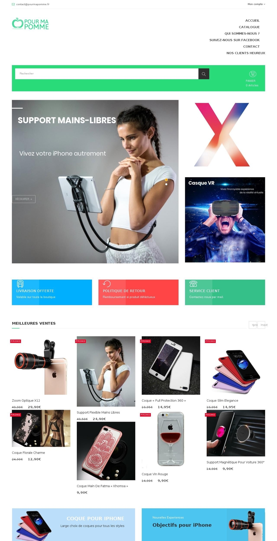 pourmapomme.fr shopify website screenshot