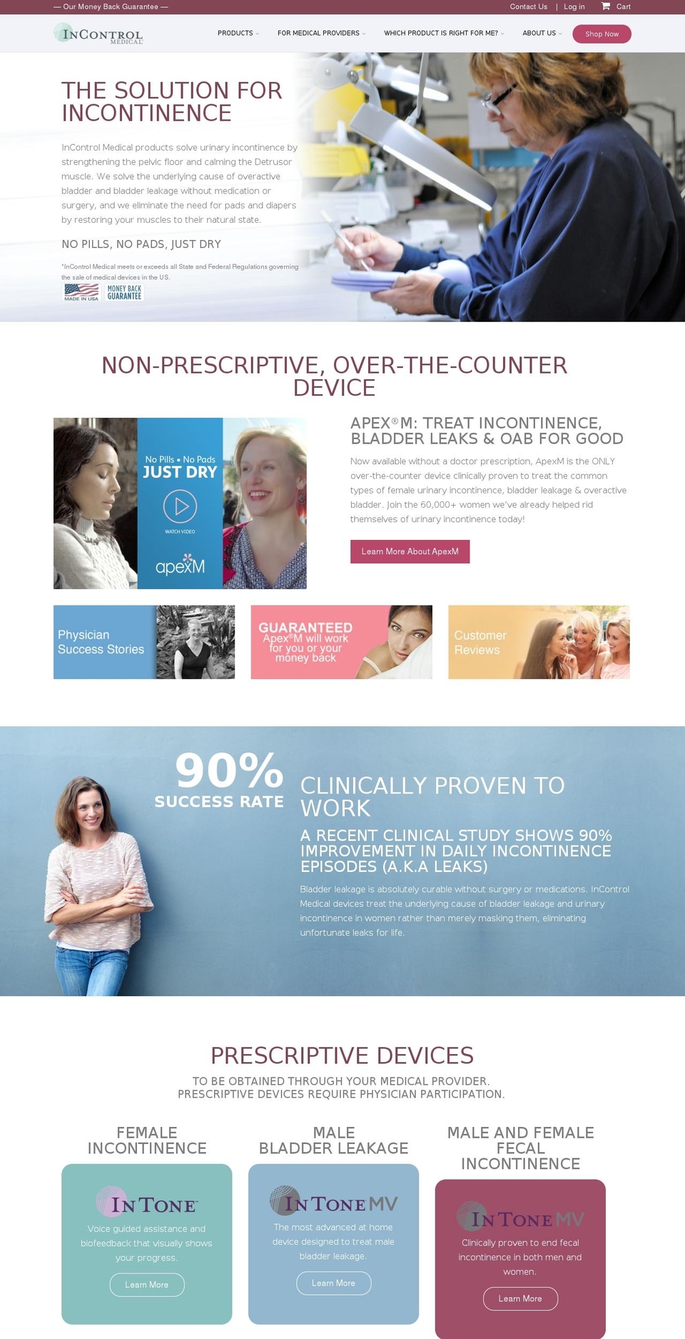 Custom Theme for InControl Medical Shopify theme site example pourmoi.us