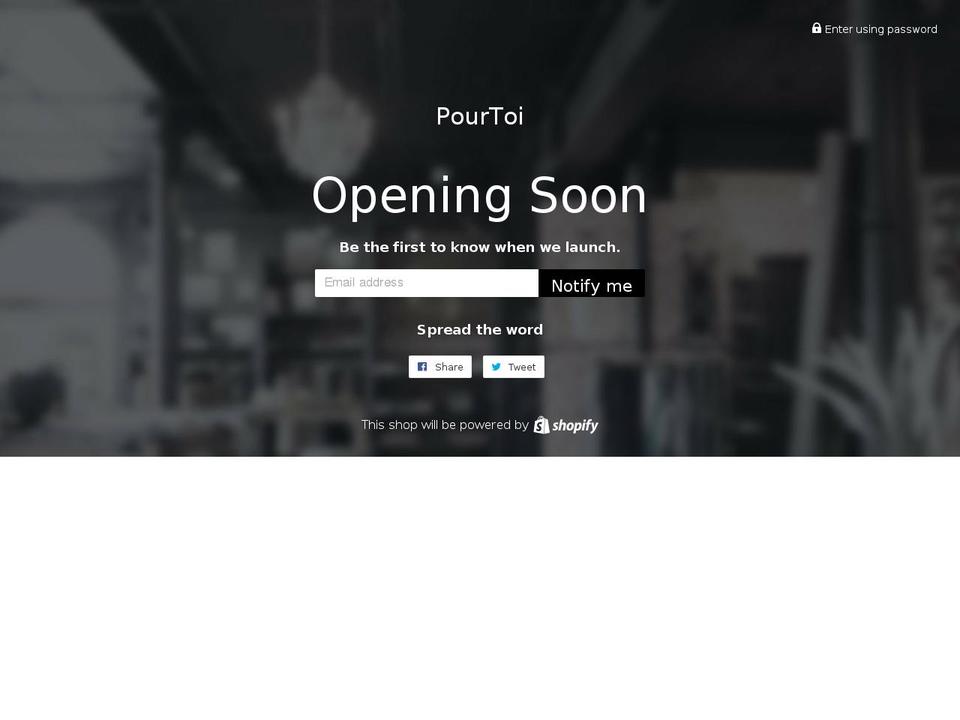 pourtoi.co shopify website screenshot