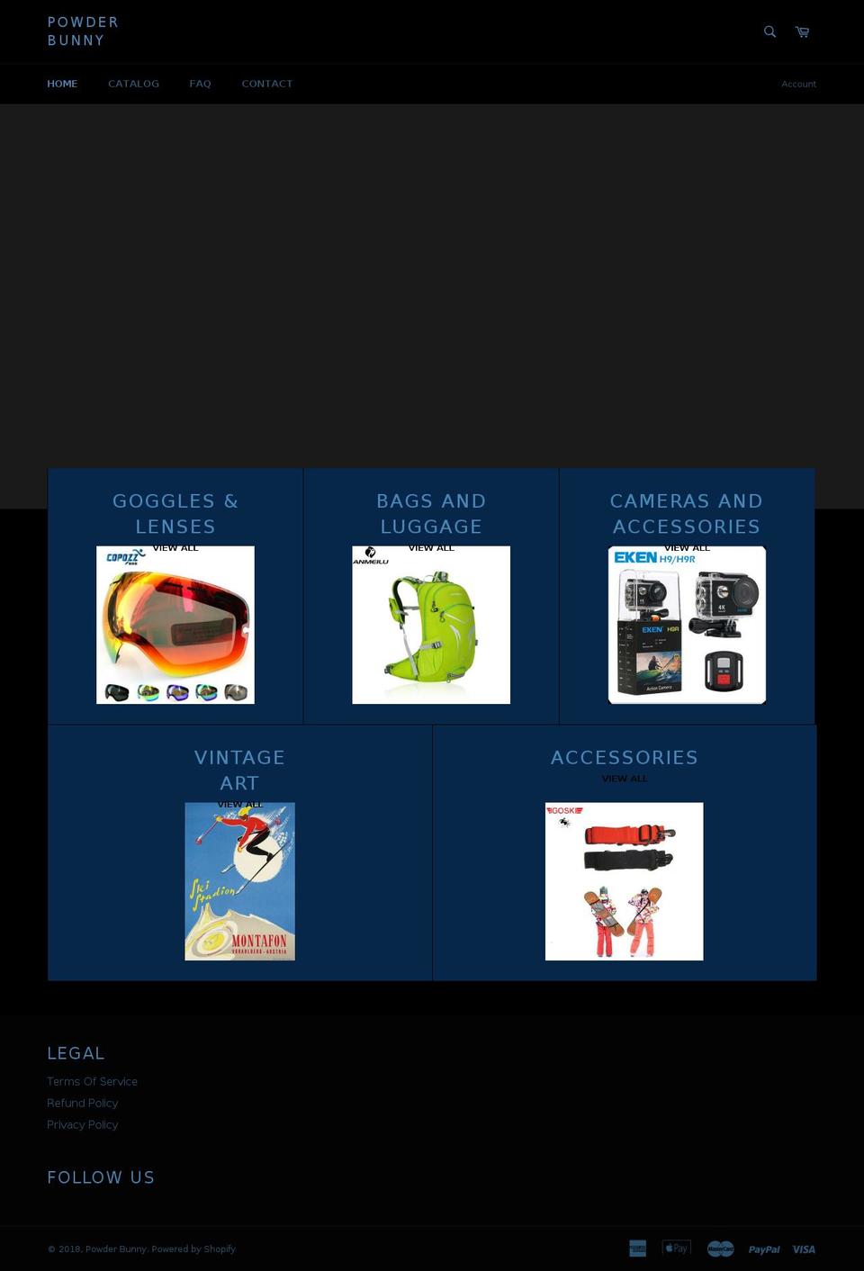 powderbunny.com — Shopify storefront screenshot