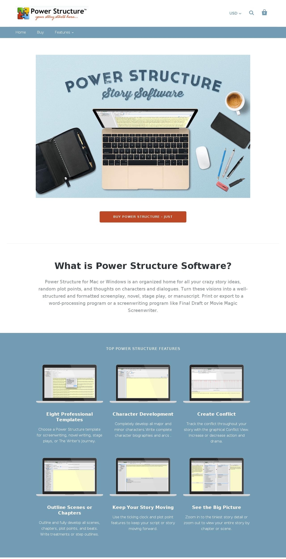 power-structure.com — Shopify storefront screenshot