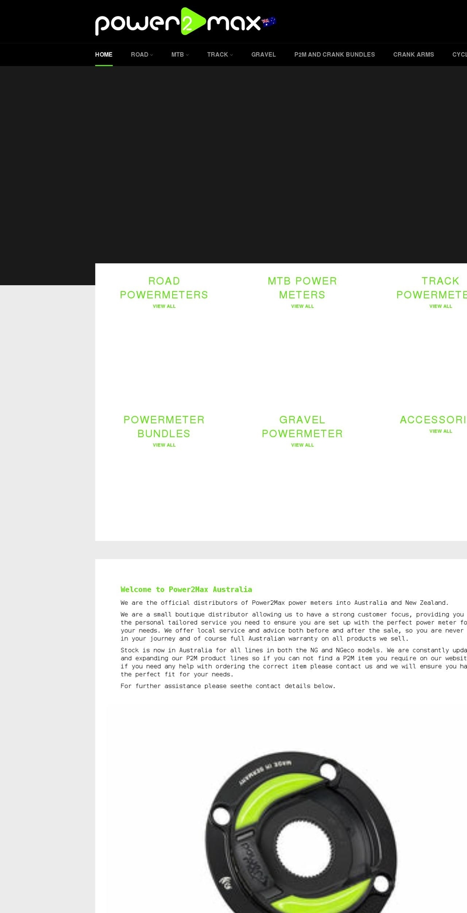 power2max.net shopify website screenshot