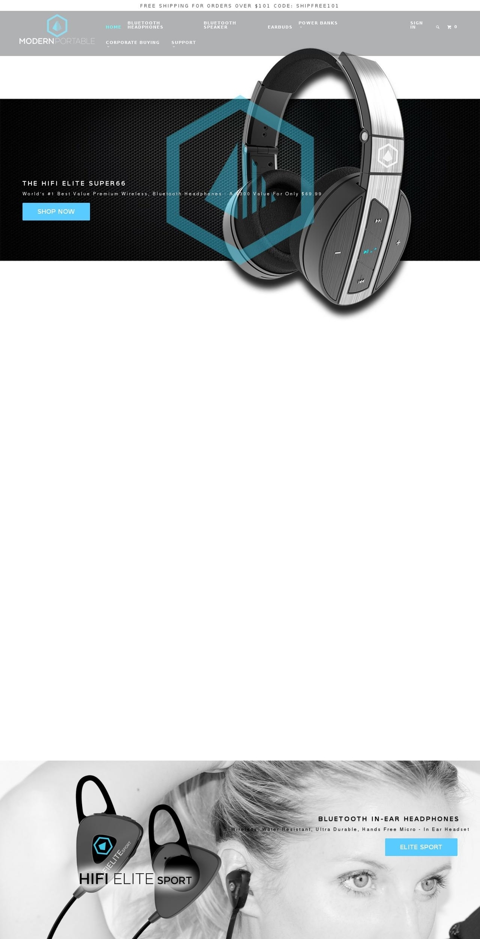Latest Parallax Theme Shopify theme site example powerbankcharge.com